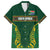 Custom South Africa Rugby Family Matching Off Shoulder Maxi Dress and Hawaiian Shirt Springboks Spirit and King Protea