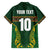 Custom South Africa Rugby Family Matching Off Shoulder Maxi Dress and Hawaiian Shirt Springboks Spirit and King Protea