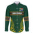 Custom South Africa Rugby Family Matching Off Shoulder Maxi Dress and Hawaiian Shirt Springboks Spirit and King Protea