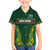 Custom South Africa Rugby Family Matching Off Shoulder Maxi Dress and Hawaiian Shirt Springboks Spirit and King Protea