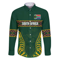 Custom South Africa Rugby Family Matching Puletasi and Hawaiian Shirt Springboks Spirit and King Protea