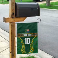 Custom South Africa Rugby Garden Flag Springboks Spirit and King Protea