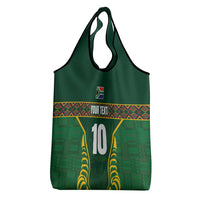 Custom South Africa Rugby Grocery Bag Springboks Spirit and King Protea