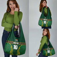 Custom South Africa Rugby Grocery Bag Springboks Spirit and King Protea