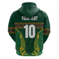 Custom South Africa Rugby Hoodie Springboks Spirit and King Protea