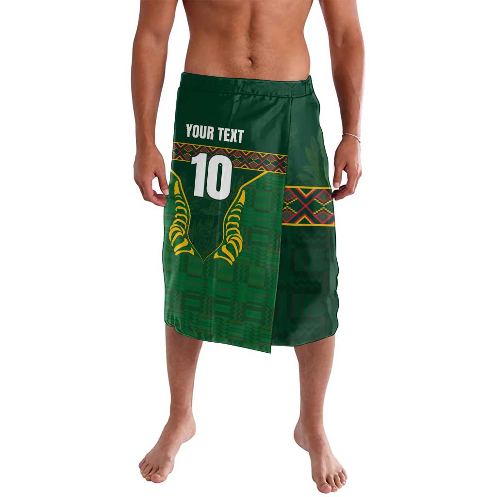 Custom South Africa Rugby Lavalava Springboks Spirit and King Protea