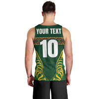 Custom South Africa Rugby Men Tank Top Springboks Spirit and King Protea