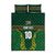 Custom South Africa Rugby Quilt Bed Set Springboks Spirit and King Protea