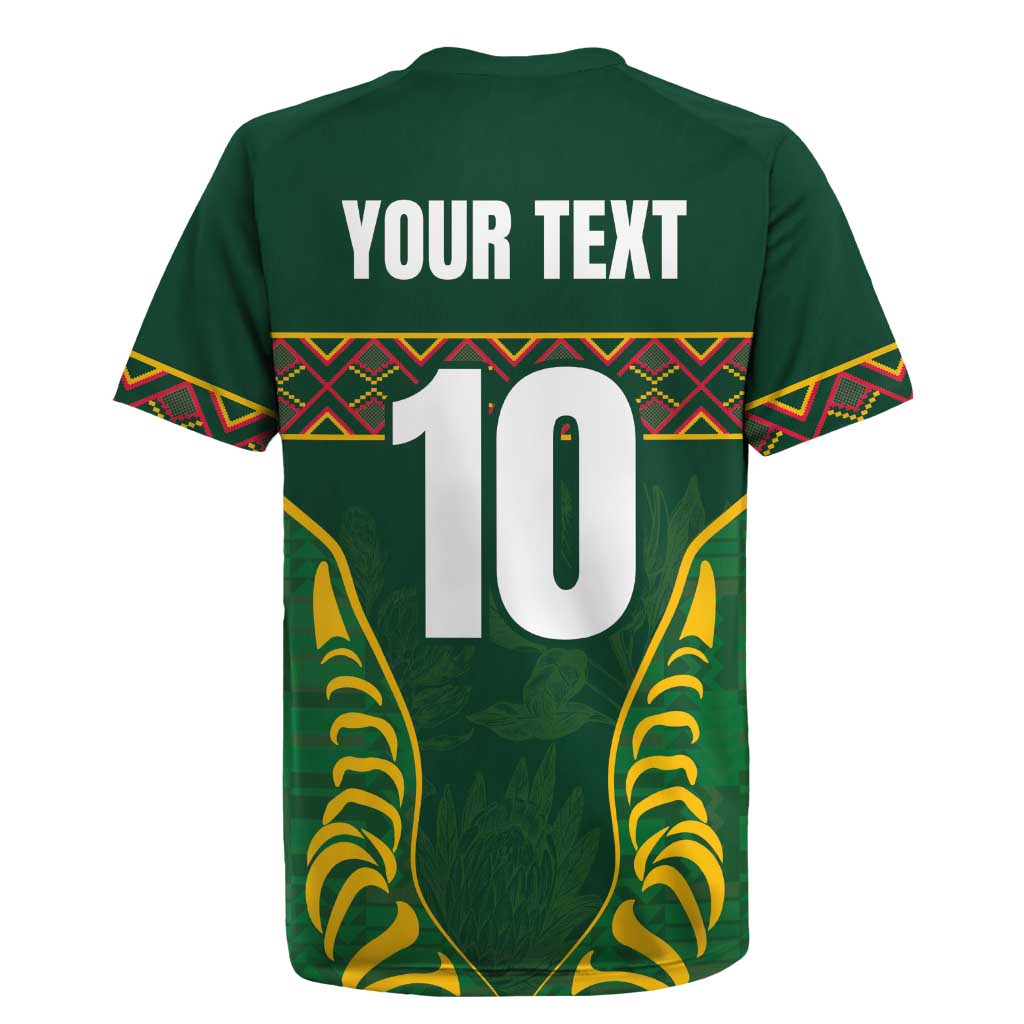 Custom South Africa Rugby Rugby Jersey Springboks Spirit and King Protea