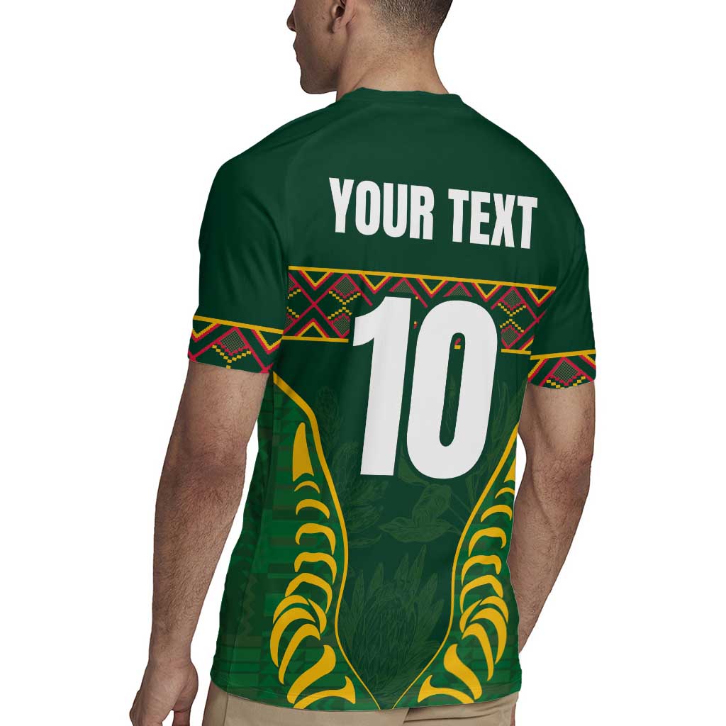 Custom South Africa Rugby Rugby Jersey Springboks Spirit and King Protea