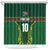 Custom South Africa Rugby Shower Curtain Springboks Spirit and King Protea