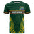Custom South Africa Rugby T Shirt Springboks Spirit and King Protea
