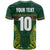 Custom South Africa Rugby T Shirt Springboks Spirit and King Protea