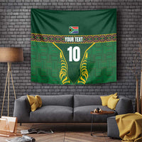 Custom South Africa Rugby Tapestry Springboks Spirit and King Protea