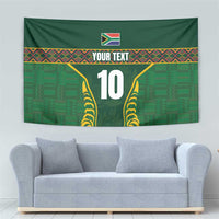 Custom South Africa Rugby Tapestry Springboks Spirit and King Protea