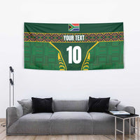 Custom South Africa Rugby Tapestry Springboks Spirit and King Protea
