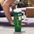 Custom South Africa Rugby Tumbler With Handle Springboks Spirit and King Protea