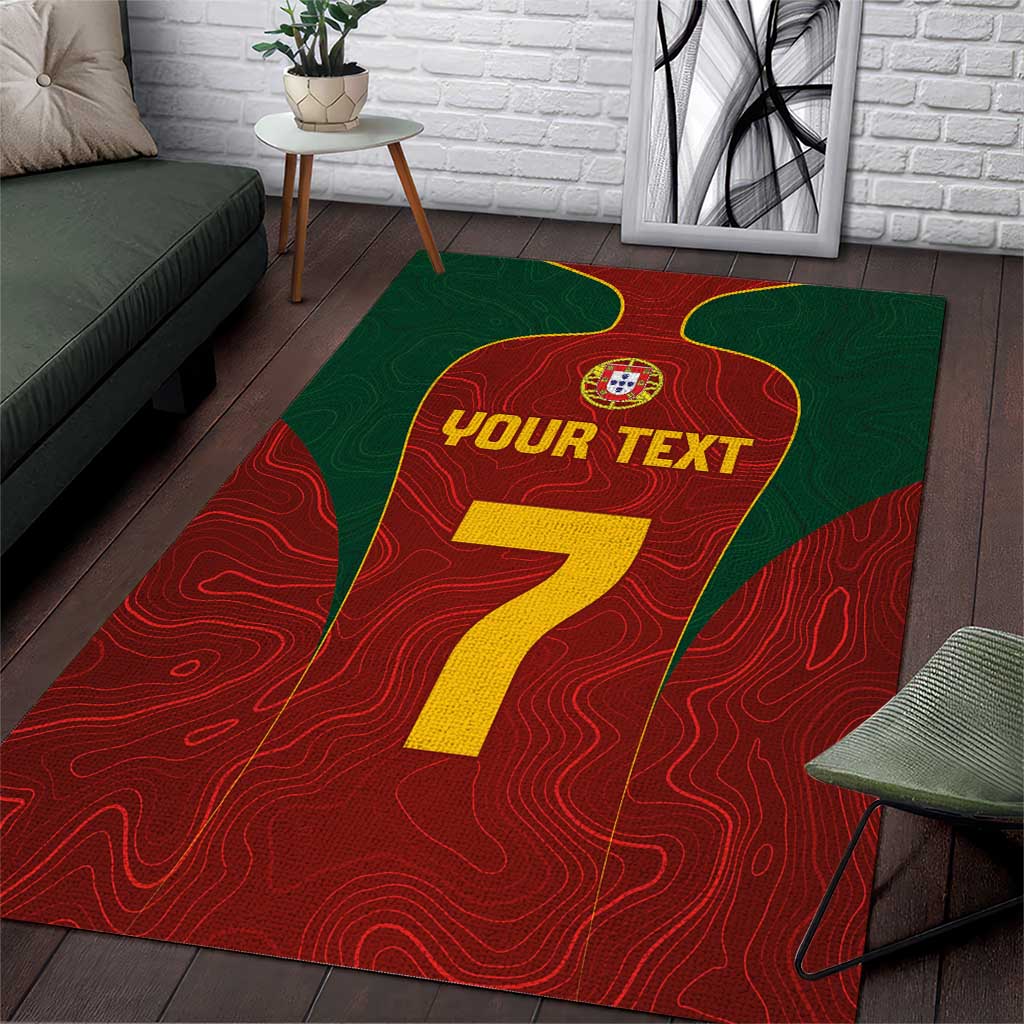 Custom Portugal Football Area Rug A Selecao das Quinas