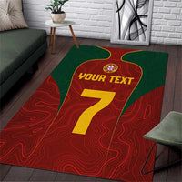 Custom Portugal Football Area Rug A Selecao das Quinas