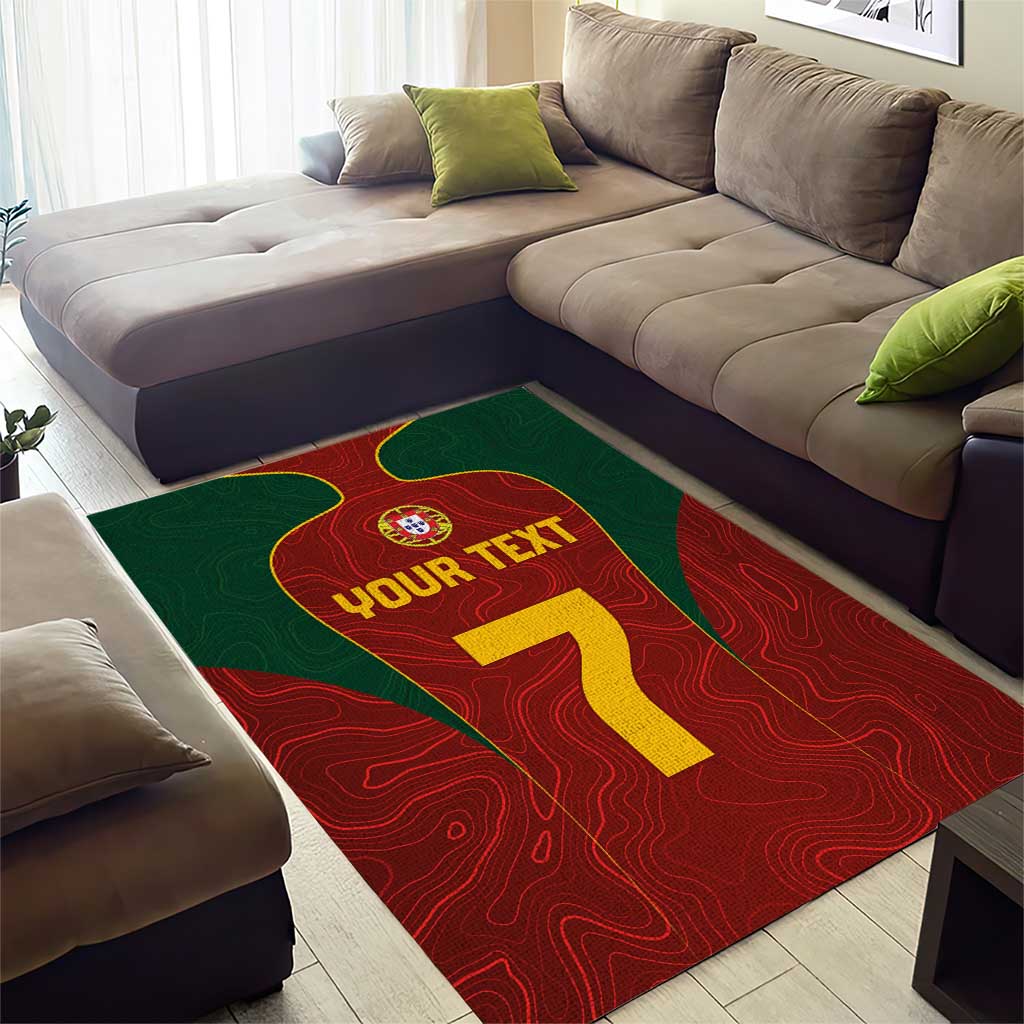 Custom Portugal Football Area Rug A Selecao das Quinas