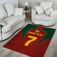 Custom Portugal Football Area Rug A Selecao das Quinas