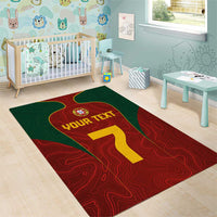 Custom Portugal Football Area Rug A Selecao das Quinas