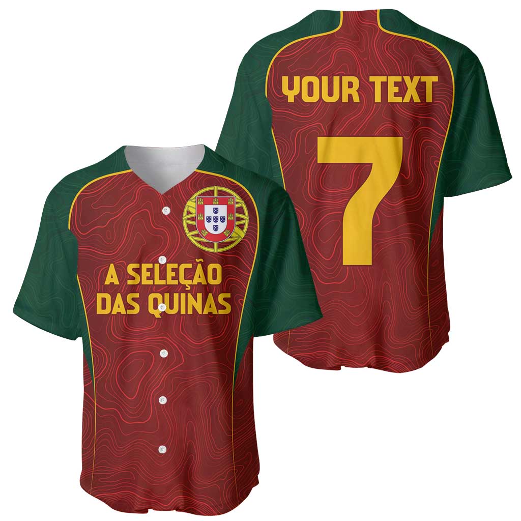 Custom Portugal Football Baseball Jersey A Selecao das Quinas