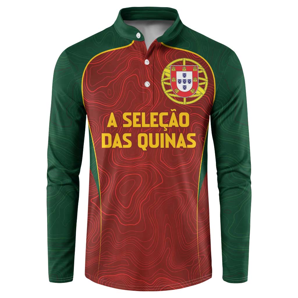 Custom Portugal Football Button Sweatshirt A Selecao das Quinas
