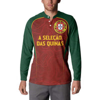 Custom Portugal Football Button Sweatshirt A Selecao das Quinas