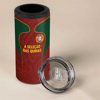 Custom Portugal Football 4 in 1 Can Cooler Tumbler A Selecao das Quinas