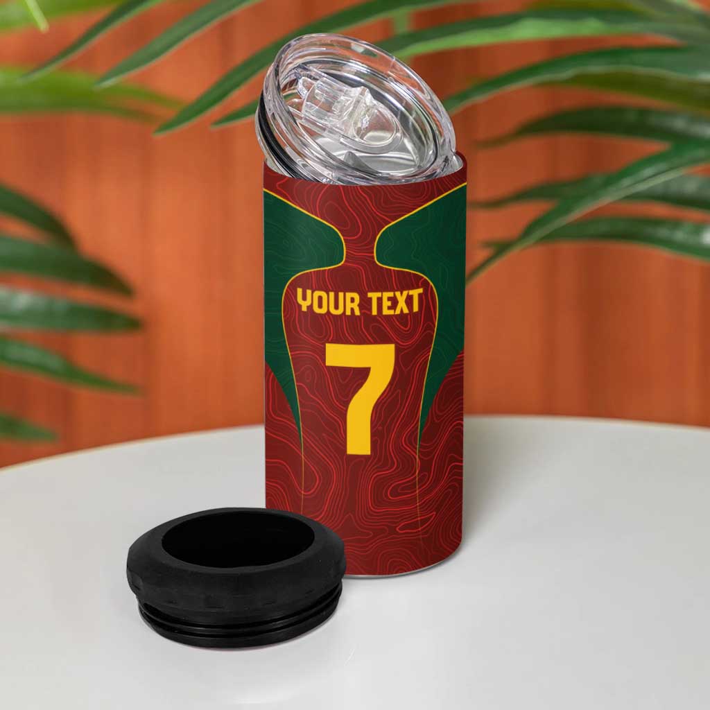 Custom Portugal Football 4 in 1 Can Cooler Tumbler A Selecao das Quinas