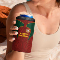 Custom Portugal Football 4 in 1 Can Cooler Tumbler A Selecao das Quinas