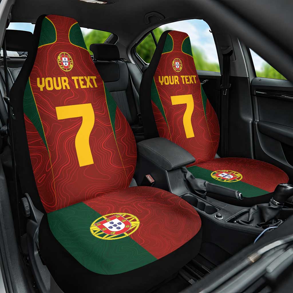 Custom Portugal Football Car Seat Cover A Selecao das Quinas