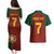 Custom Portugal Football Couples Matching Puletasi and Hawaiian Shirt A Selecao das Quinas