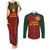 Custom Portugal Football Couples Matching Tank Maxi Dress and Long Sleeve Button Shirt A Selecao das Quinas