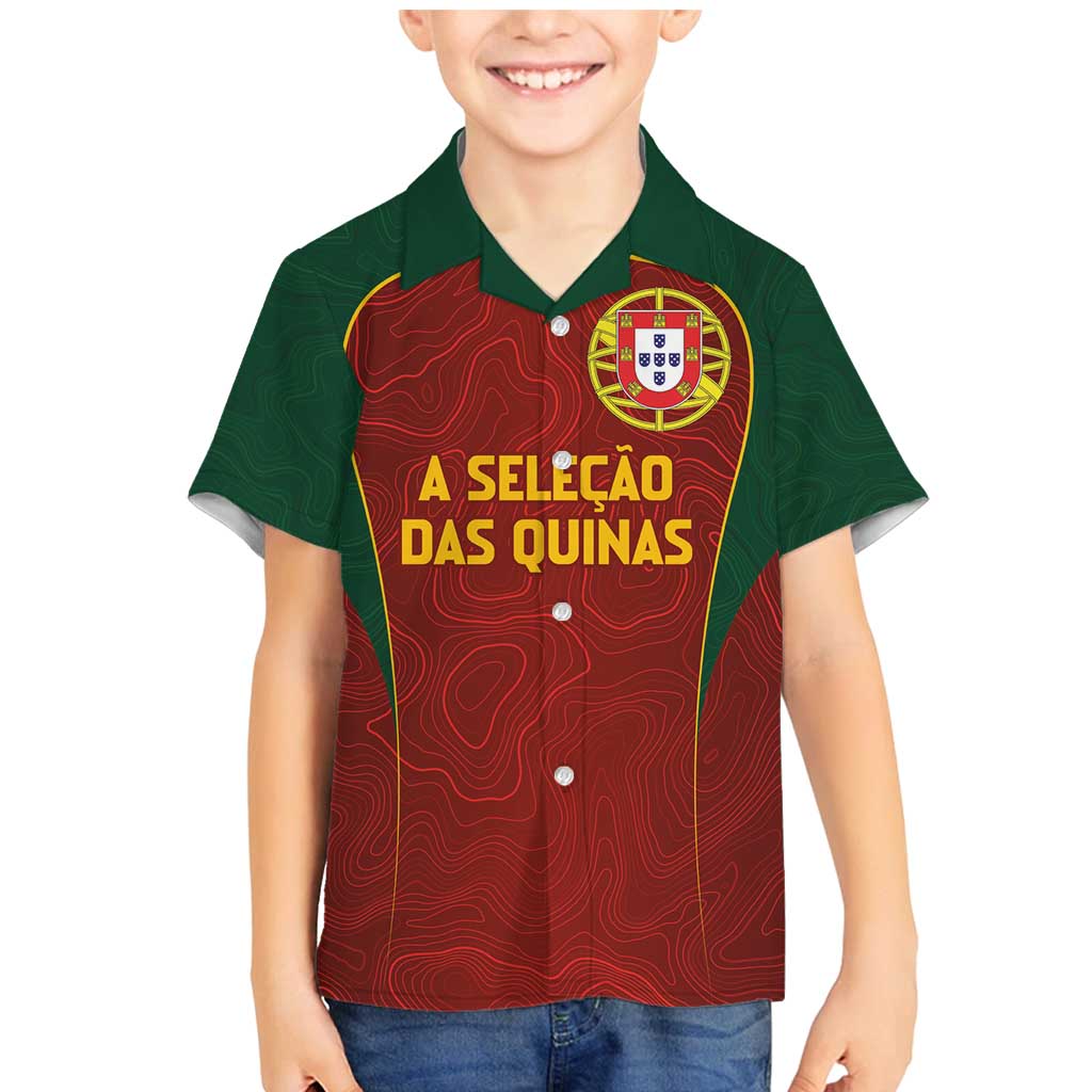 Custom Portugal Football Family Matching Mermaid Dress and Hawaiian Shirt A Selecao das Quinas