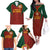 Custom Portugal Football Family Matching Off The Shoulder Long Sleeve Dress and Hawaiian Shirt A Selecao das Quinas