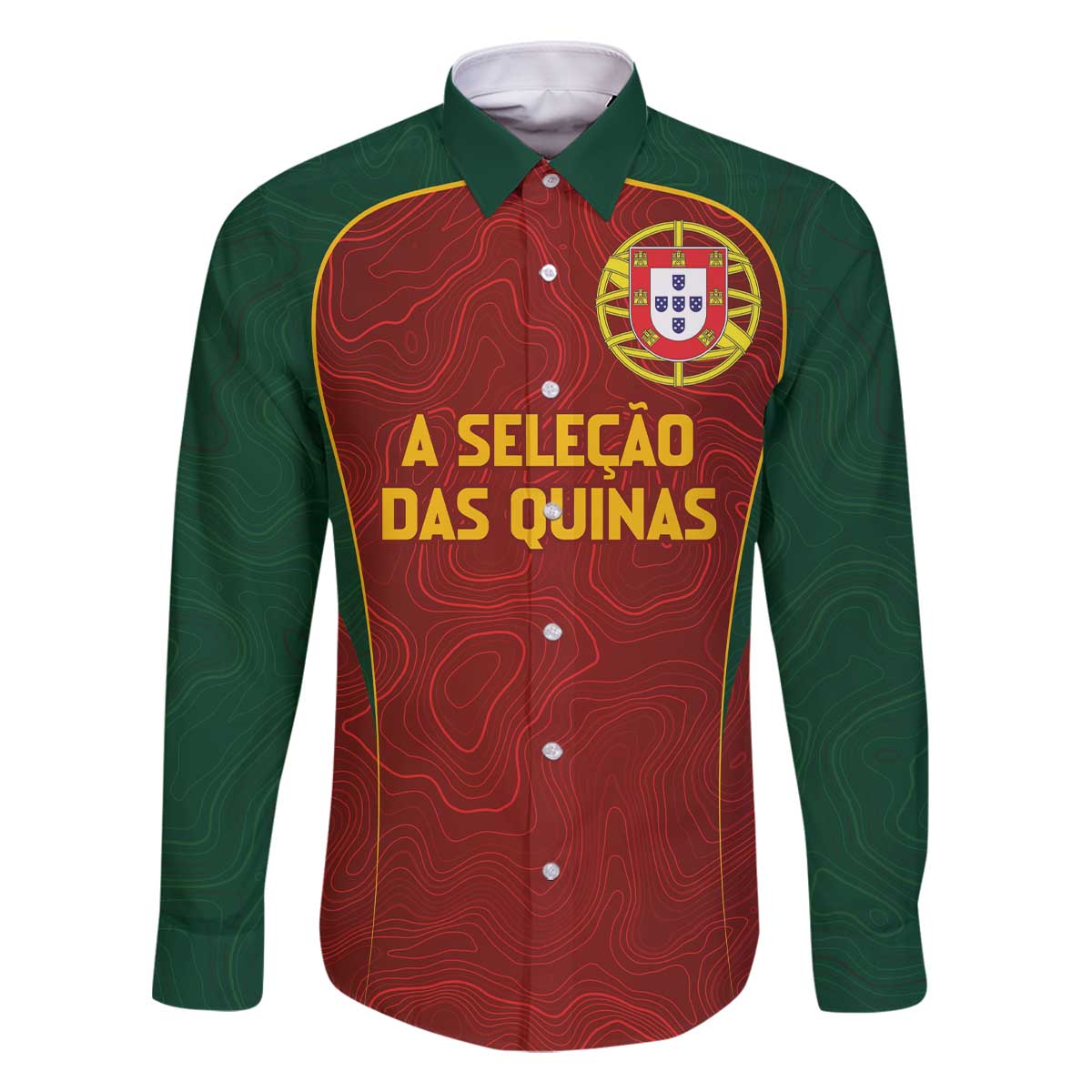 Custom Portugal Football Family Matching Off The Shoulder Long Sleeve Dress and Hawaiian Shirt A Selecao das Quinas