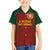 Custom Portugal Football Family Matching Off The Shoulder Long Sleeve Dress and Hawaiian Shirt A Selecao das Quinas