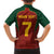 Custom Portugal Football Family Matching Off Shoulder Maxi Dress and Hawaiian Shirt A Selecao das Quinas