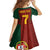 Custom Portugal Football Family Matching Off Shoulder Short Dress and Hawaiian Shirt A Selecao das Quinas