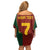 Custom Portugal Football Family Matching Off Shoulder Short Dress and Hawaiian Shirt A Selecao das Quinas