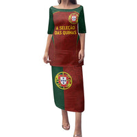 Custom Portugal Football Family Matching Puletasi and Hawaiian Shirt A Selecao das Quinas