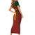 Custom Portugal Football Family Matching Short Sleeve Bodycon Dress and Hawaiian Shirt A Selecao das Quinas