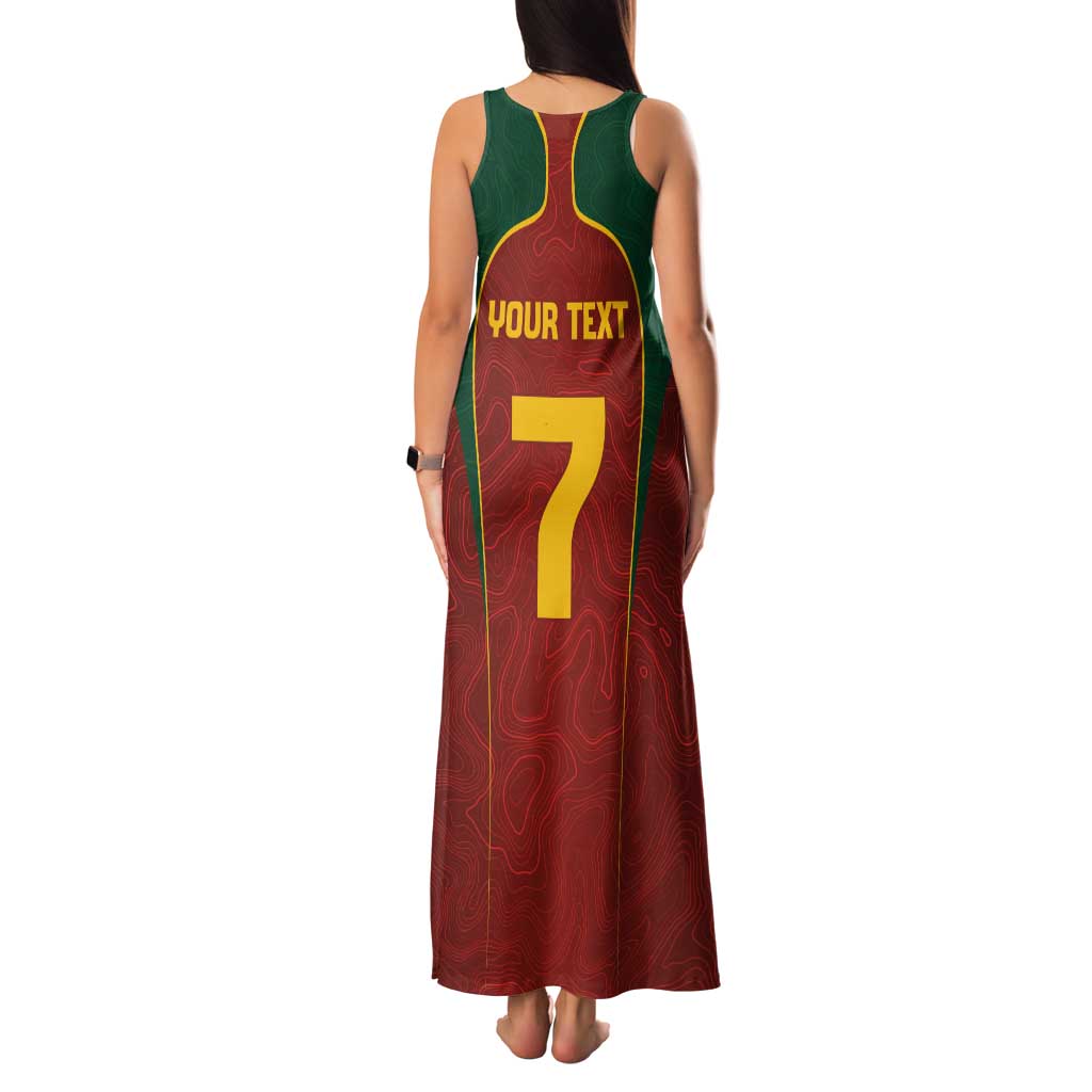 Custom Portugal Football Family Matching Tank Maxi Dress and Hawaiian Shirt A Selecao das Quinas
