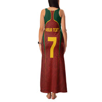 Custom Portugal Football Family Matching Tank Maxi Dress and Hawaiian Shirt A Selecao das Quinas