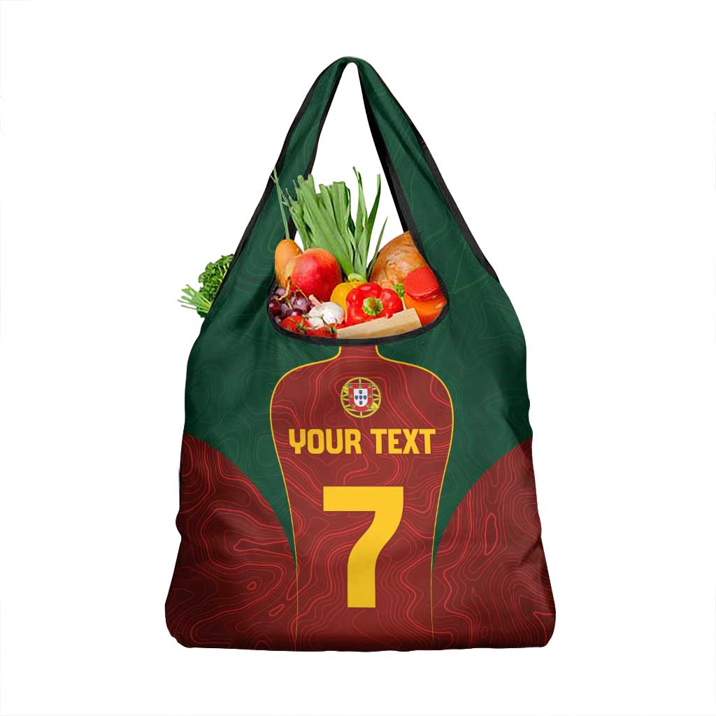 Custom Portugal Football Grocery Bag A Selecao das Quinas