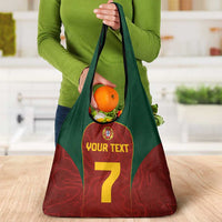 Custom Portugal Football Grocery Bag A Selecao das Quinas