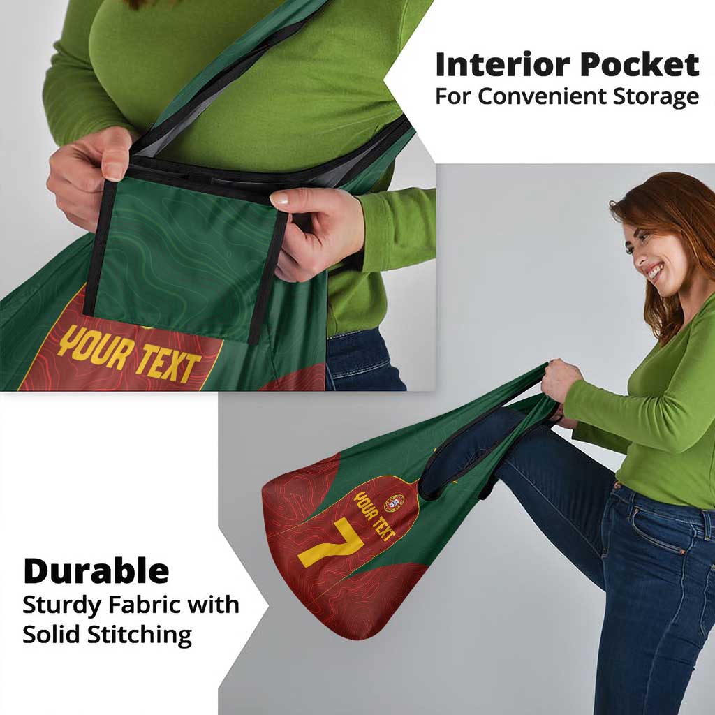 Custom Portugal Football Grocery Bag A Selecao das Quinas