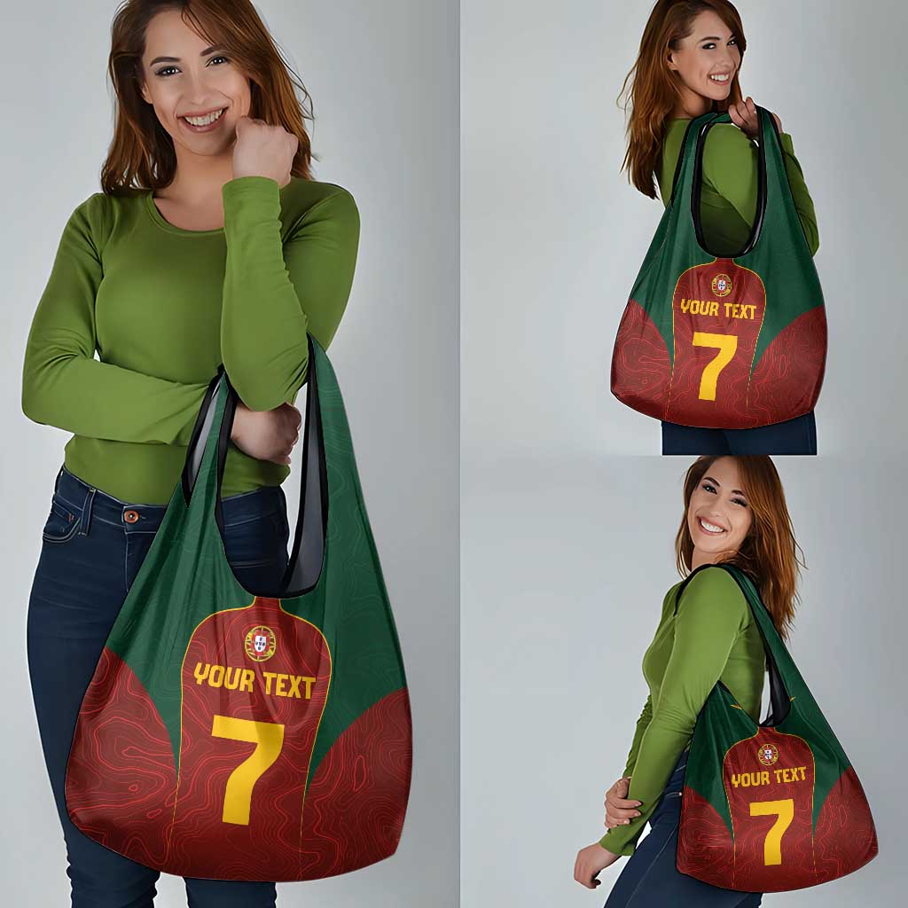 Custom Portugal Football Grocery Bag A Selecao das Quinas